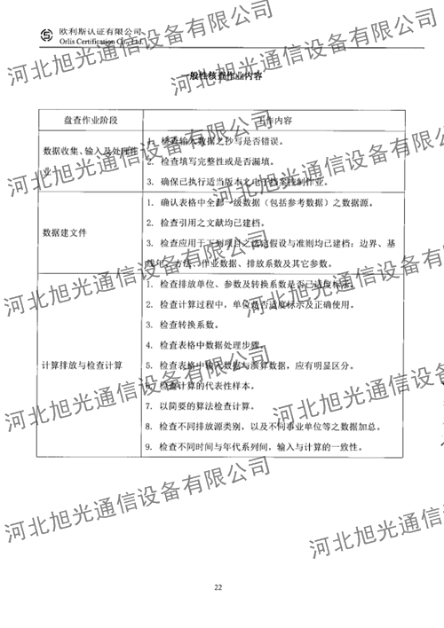 溫室氣體核查報告